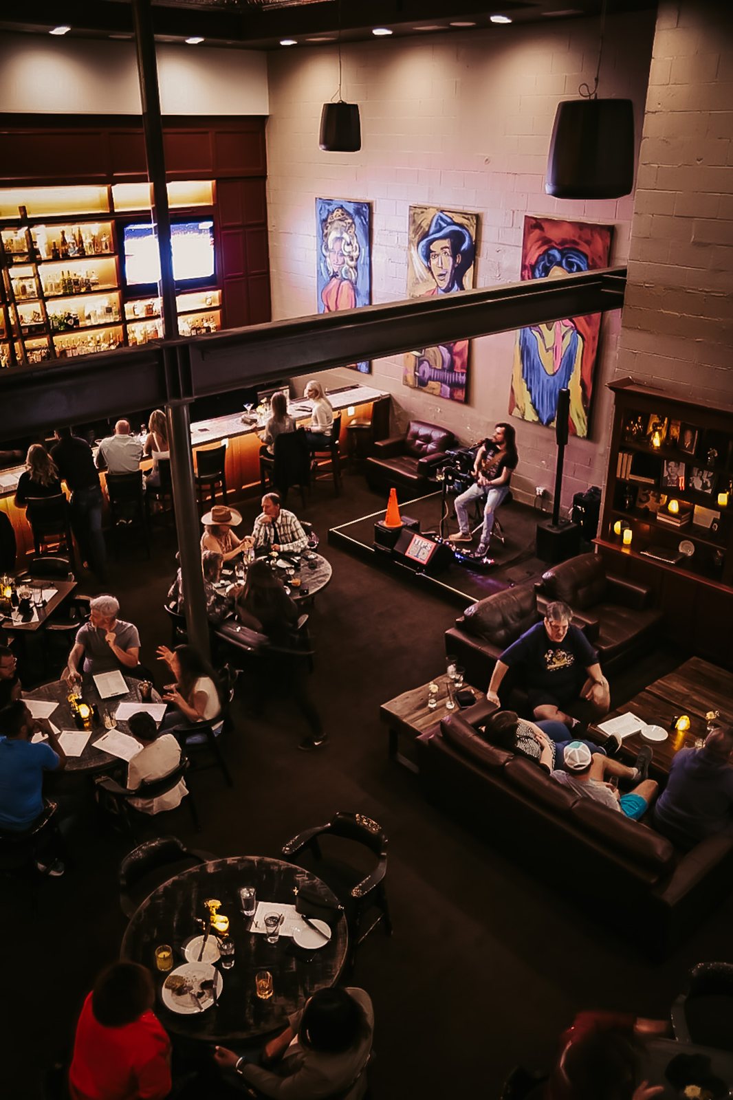 Doc’s Lounge from the mezzanine on a live music night